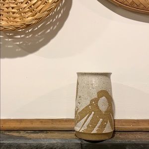 Handmade stoneware vase